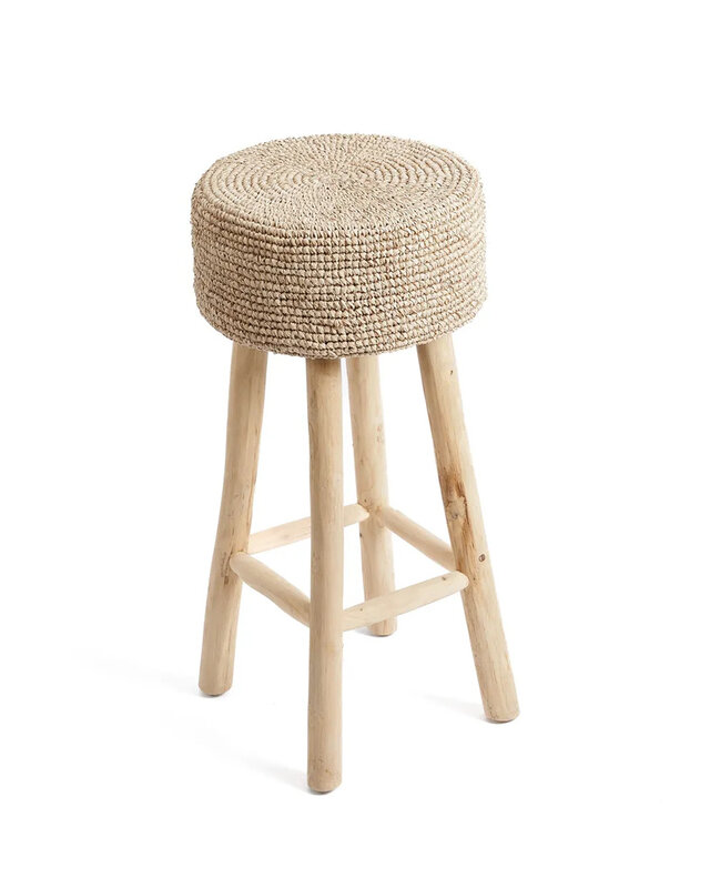 Bazar Bizar De Raffia Barkruk