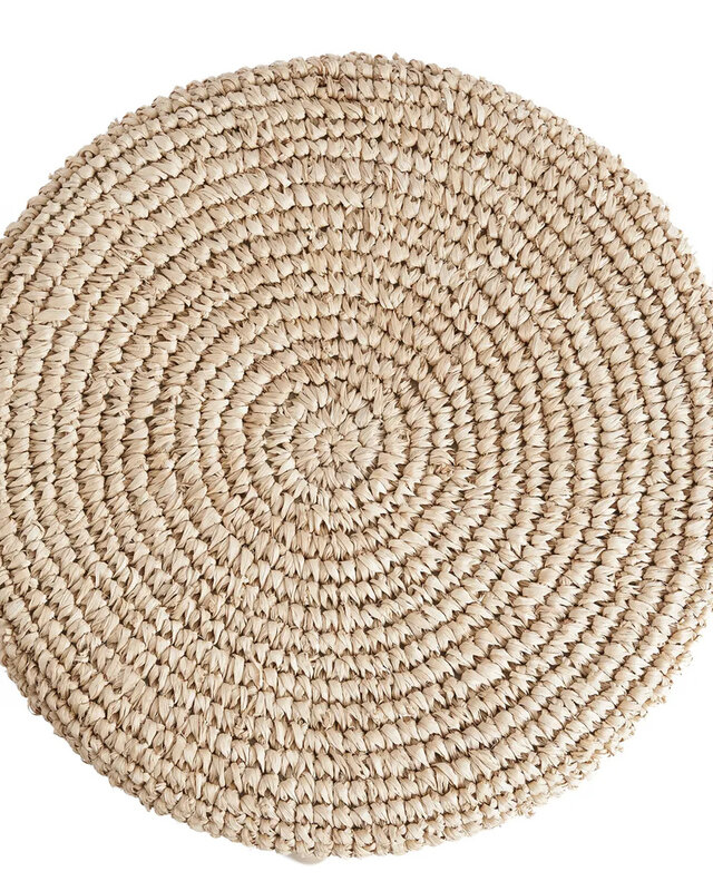 Bazar Bizar De Raffia Barkruk