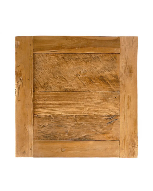 Bazar Bizar De gerecyclede teak bijzettafel - Natuurlijk