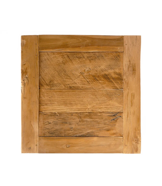 Bazar Bizar De gerecyclede teak bijzettafel - Natuurlijk