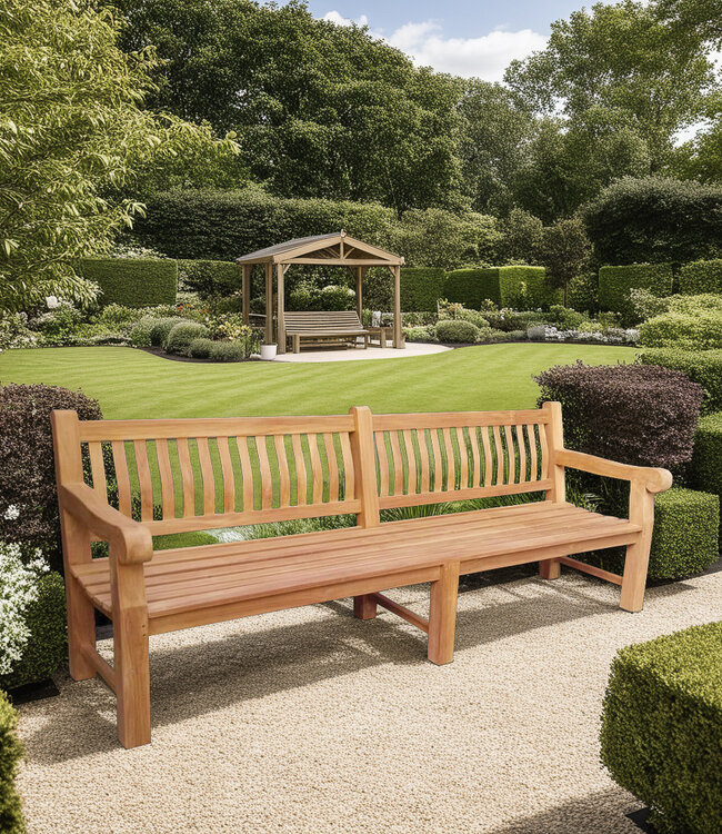 Livingfurn Tuinbank Patrick Teakhout 250 x 50 x 45 Cm