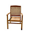 Livingfurn Tuinstoel Amara Stapelbaar Teakhout 60x90x55 cm