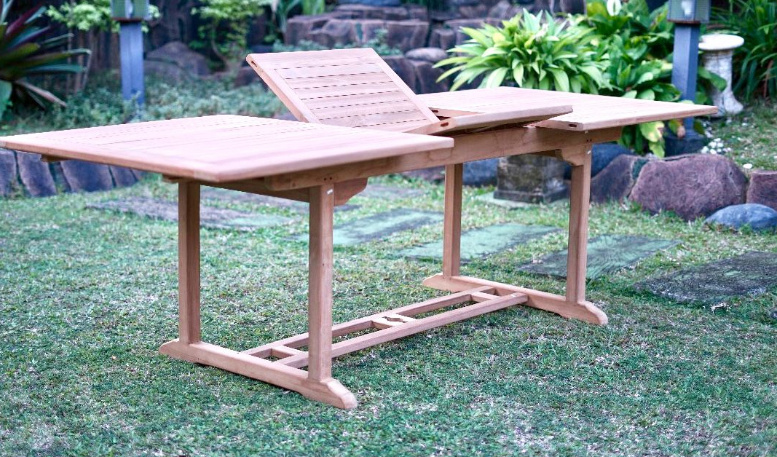 Livingfurn Uitschuifbare Tuintafel Vierkant 180/240 cm