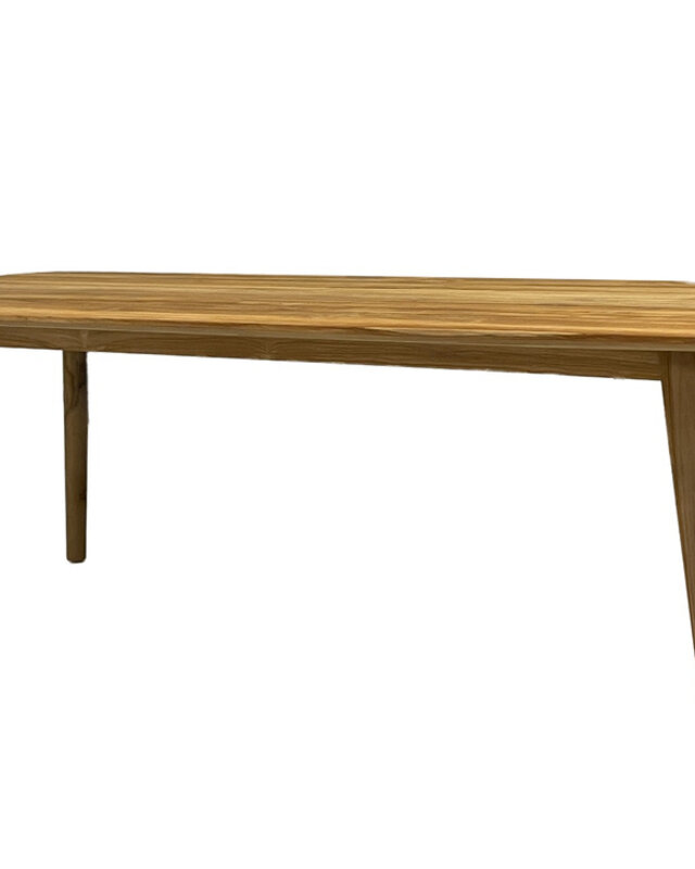 Livingfurn Tuintafel Lugano Teakhout Onbehandeld 240x100x78cm