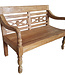 Livingfurn Stationbankje Tuinbank Kasar 120x90x55 cm Teakhout
