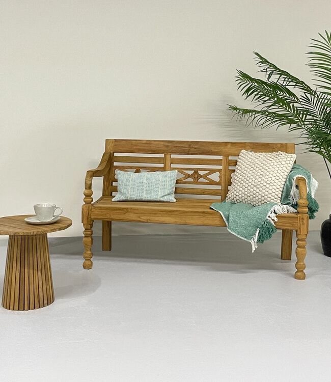 Livingfurn Tuinbank Station Kasar 150 cm Teakhout