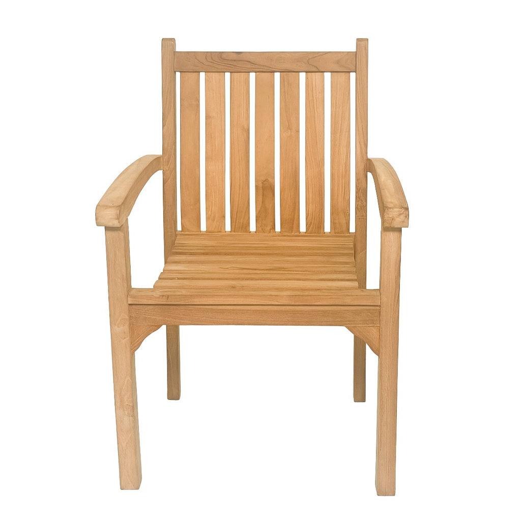 Livingfurn Tuinstoel Marco Teakhout Onbehandeld 90x60x55 Cm