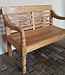Livingfurn Stationbankje Tuinbank Kasar 120x90x55 cm Teakhout