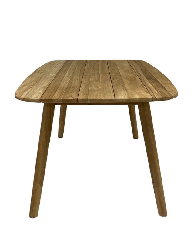 Livingfurn Tuintafel Lugano Teakhout Onbehandeld 240x100x78cm