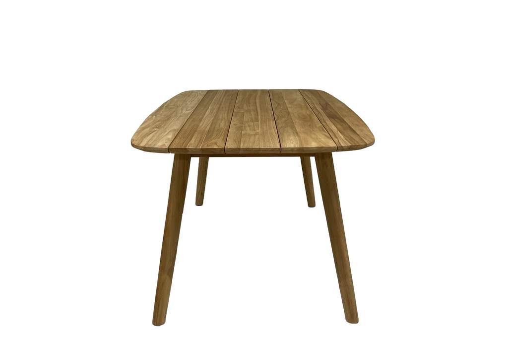 Livingfurn Tuintafel Lugano Teakhout Onbehandeld 240x100x78cm