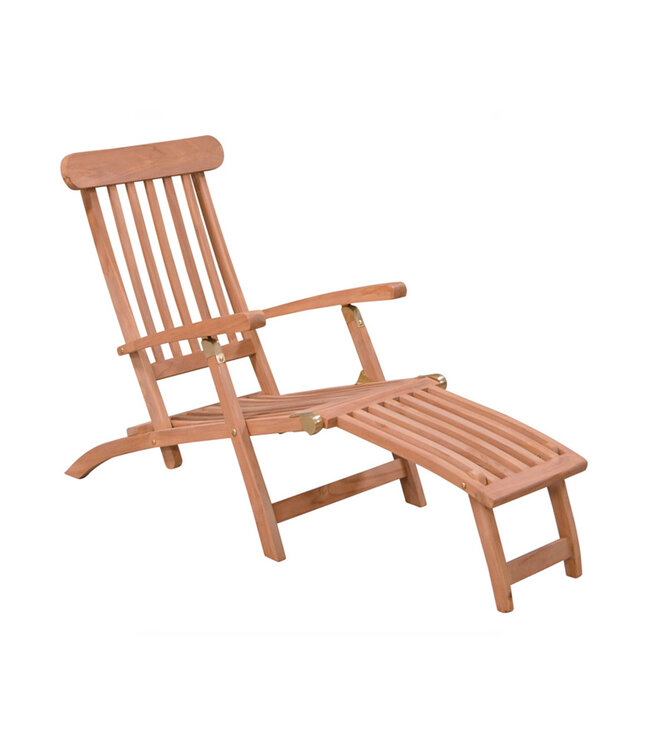 Livingfurn Tuinstoel Teakhout Naturel 60x150x40 cm