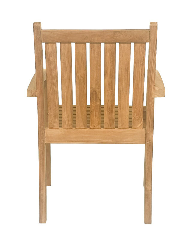 Livingfurn Tuinstoel Marco Teakhout Onbehandeld 90x60x55 Cm