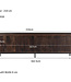 Livingfurn Dressoir Noor Walnoot 210cm