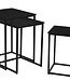 Livingfurn Salontafel Noelle Set van 3 Gietijzeren Black