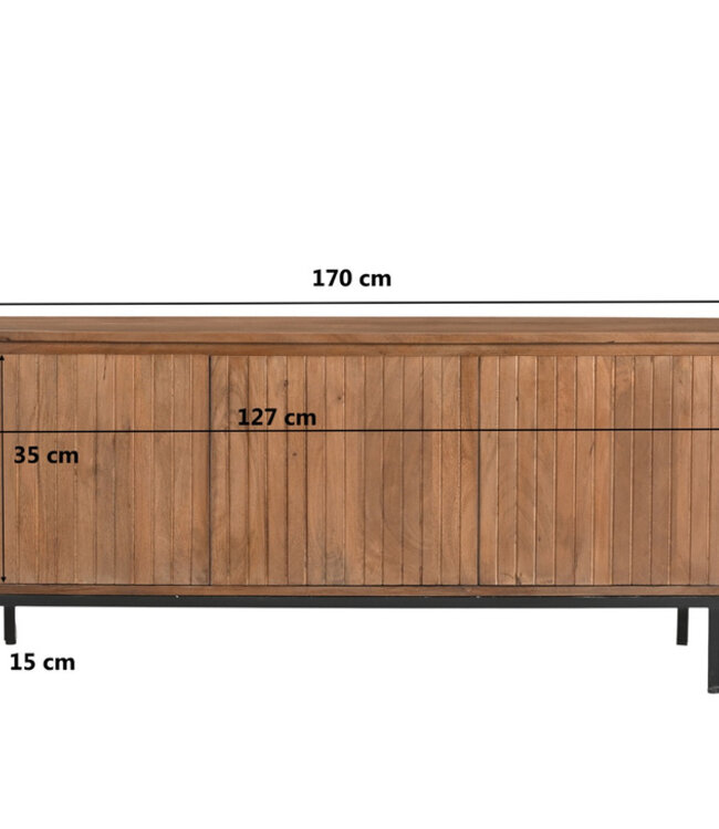 Livingfurn Dressoir Noor Natuurlijk 170cm