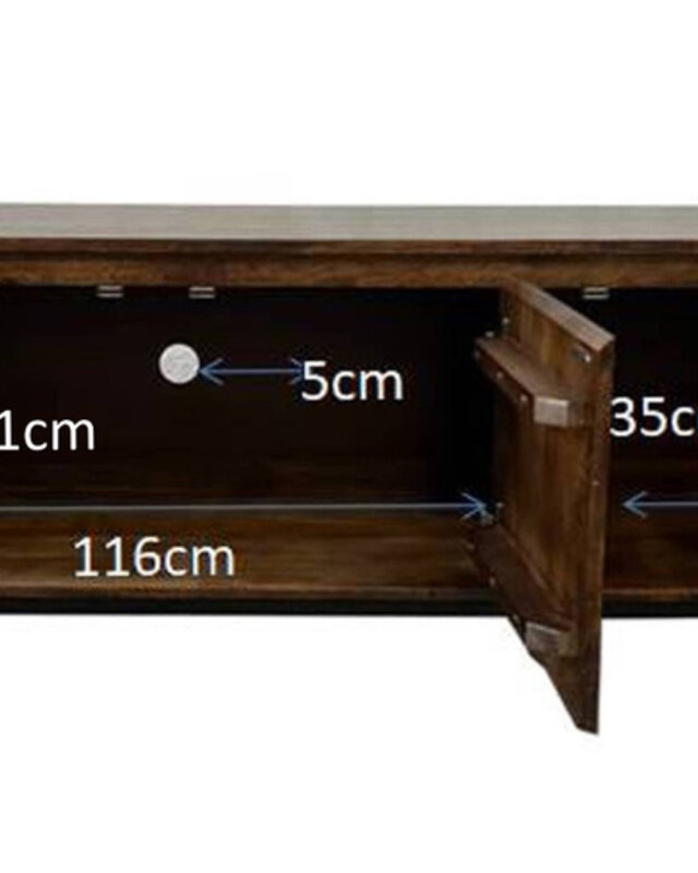 Livingfurn Dressoir Noor Walnoot 170cm