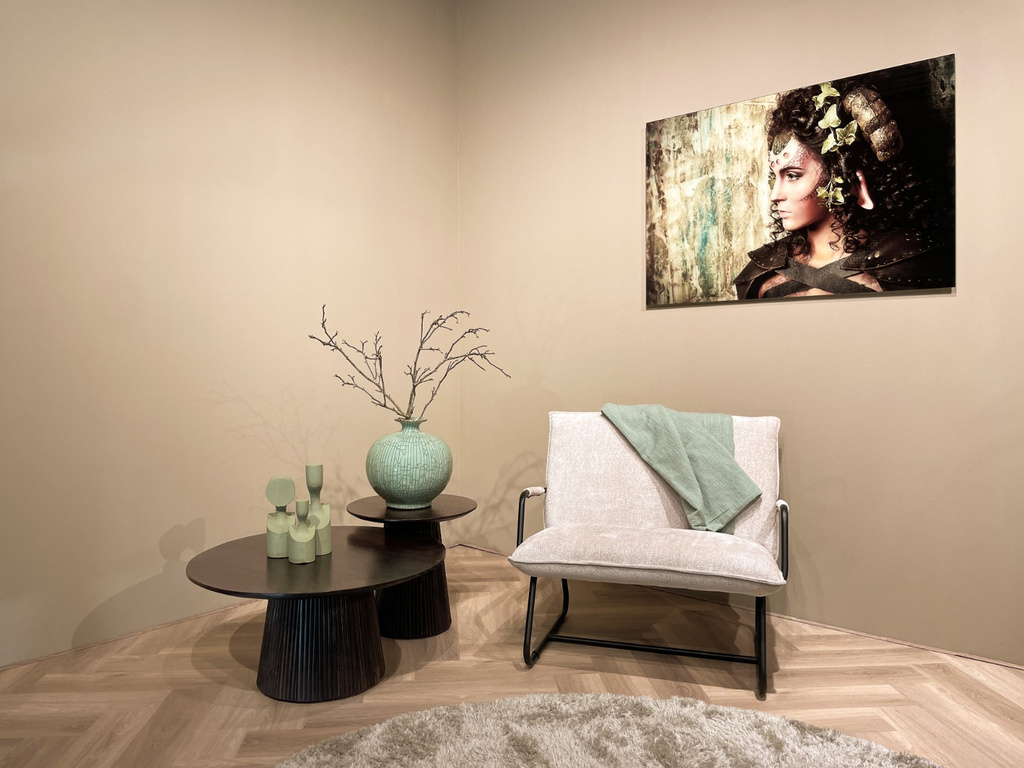 Livingfurn Salvator Walnoot Salontafel 80cm