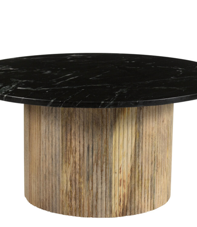 Brix Nova Salontafel Zwart Marmeren Blad H36xØ70 cm