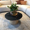 Nova Salontafel Zwart Marmeren Blad H36x?70 cm