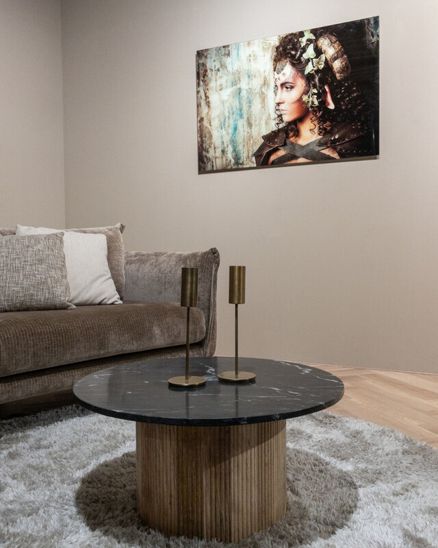 Brix Nova Salontafel Zwart Marmeren Blad H36x?70 cm