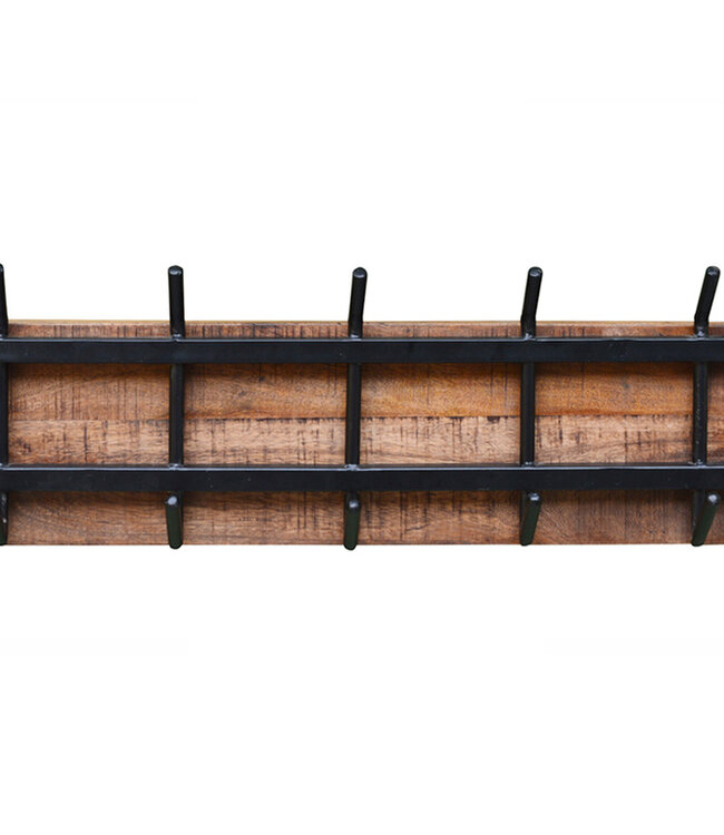 Brix Kapstok Brix Gabi Mango/Staal 70x25x12 Cm