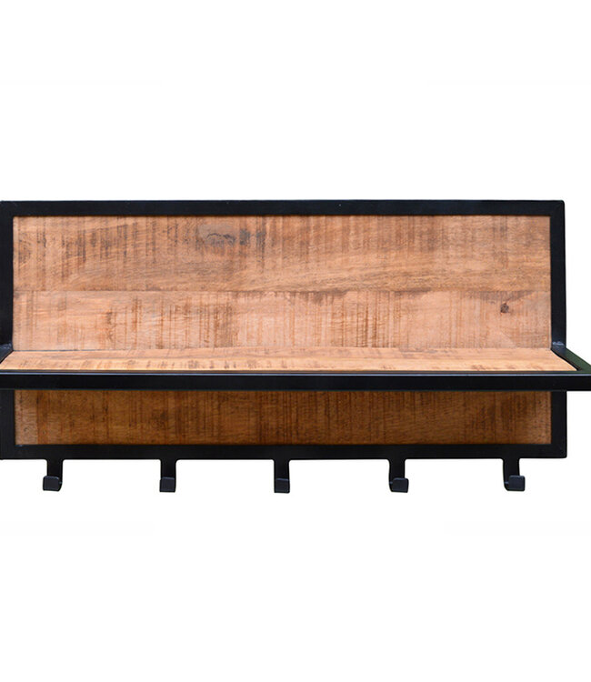 Brix Kapstok Brix Caro 70x30x15 Cm Mango/Staal