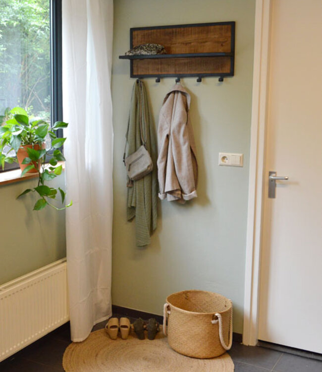 Brix Kapstok Brix Caro 70x30x15 Cm Mango/Staal