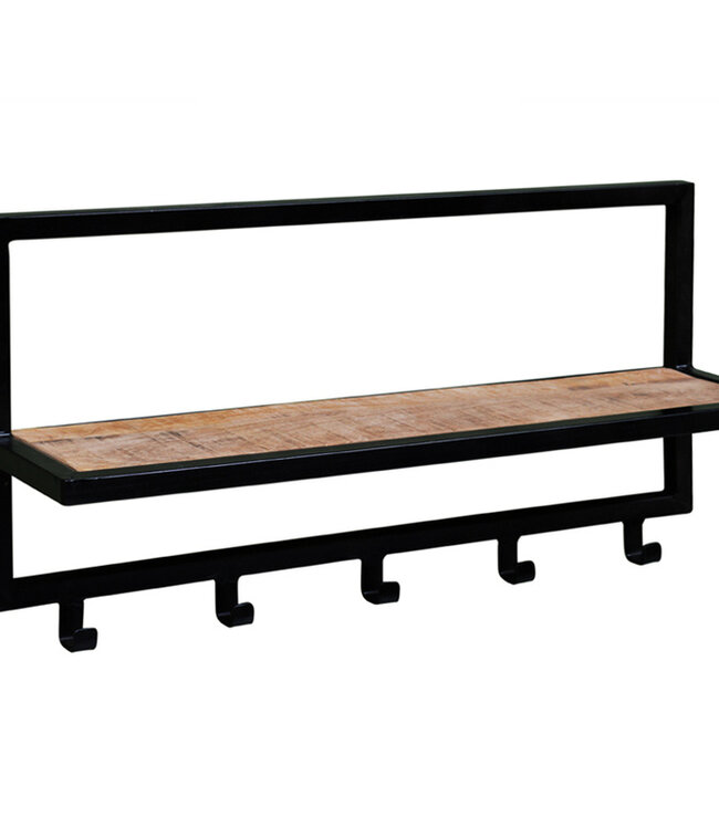 Brix Kapstok Brix Bono 70x30x15 cm Mango/Staal