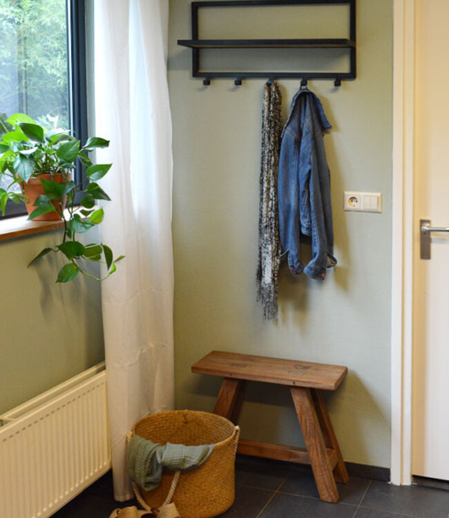 Brix Kapstok Brix Bono 70x30x15 cm Mango/Staal