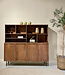 Livingfurn Elan 180x172x45 cm Bruin Dressoir Deuren Lades