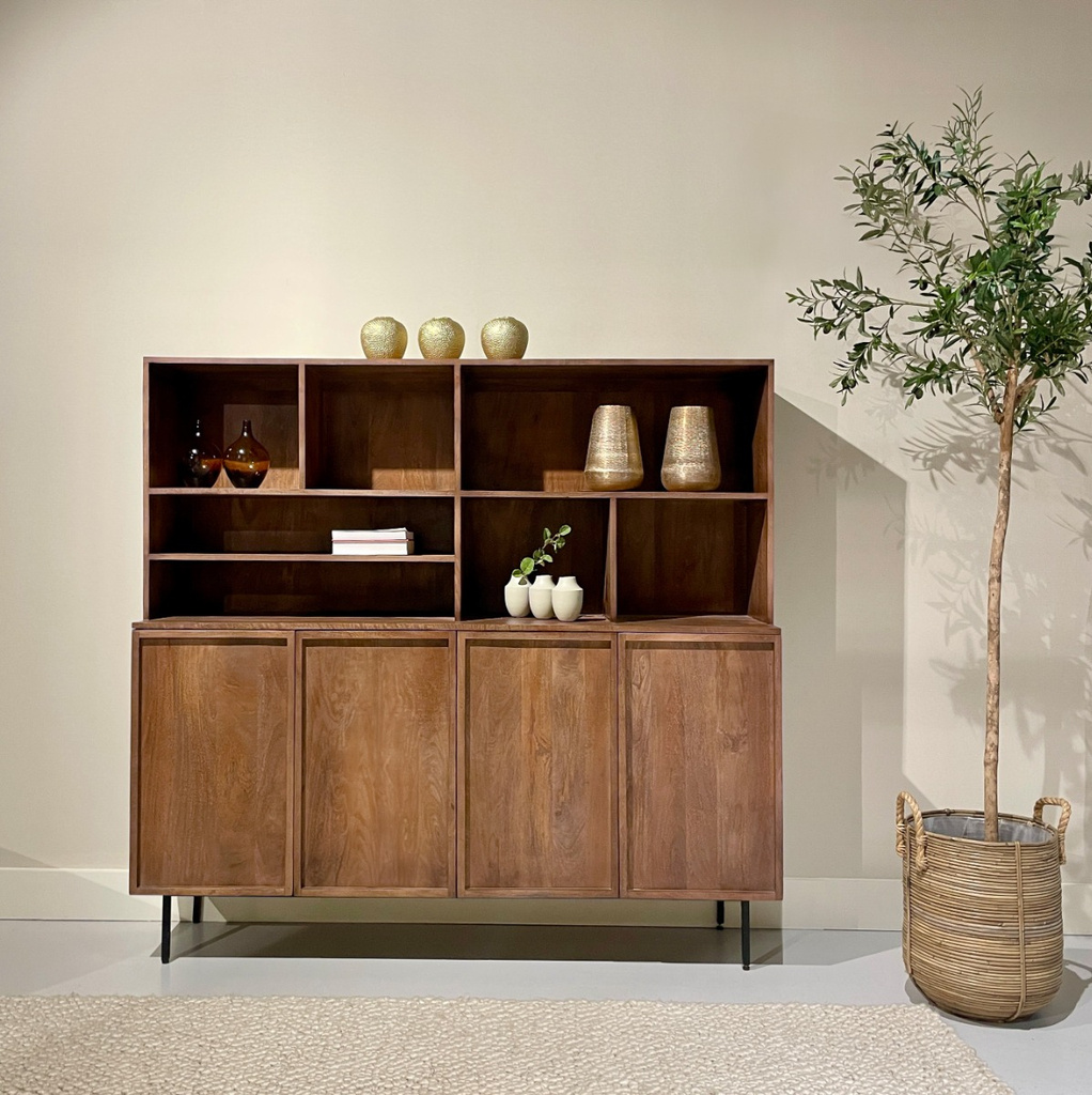 Livingfurn Elan 180x172x45 cm Bruin Dressoir Deuren Lades