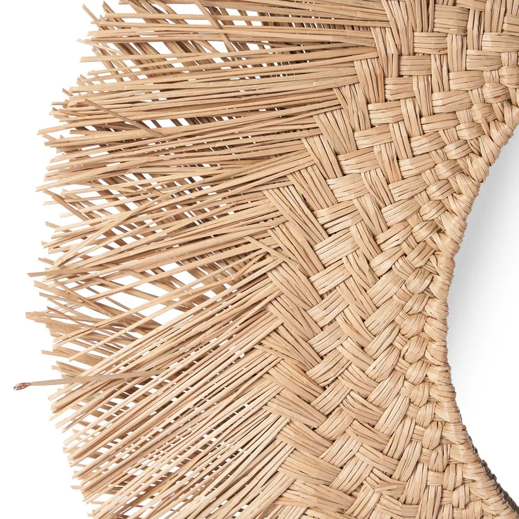Bazar Bizar De Rotan Spiegel - Natuurlijk - M_40