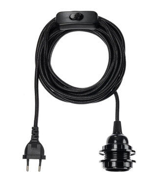 Bazar Bizar Fitting Met Schakelaar 450 Cm - Zwart