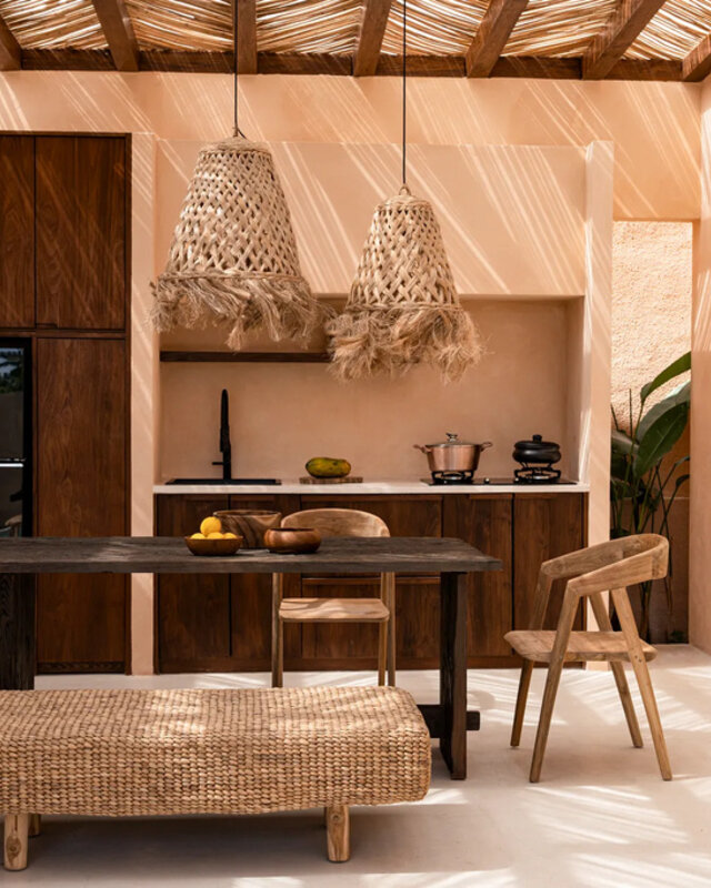 Bazar Bizar De Abaca Kwallen Hanger - Natuurlijk - L