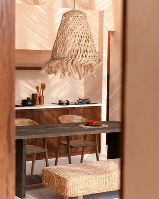 Bazar Bizar De Abaca Kwallen Hanger - Natuurlijk - L