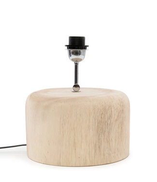 Bazar Bizar De Teak Houten Tafellampvoet - Natuurlijk