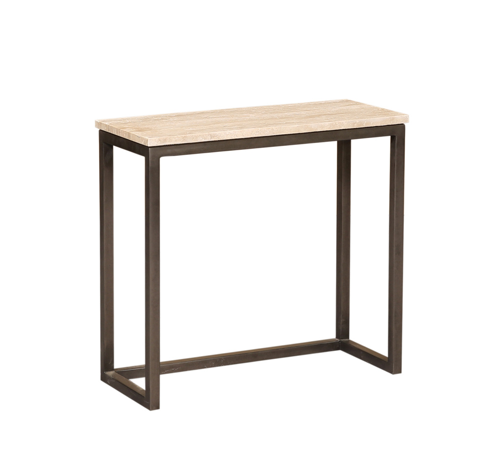 PTMD Zoah Black Travertine rechthoekige bijzettafel SV3