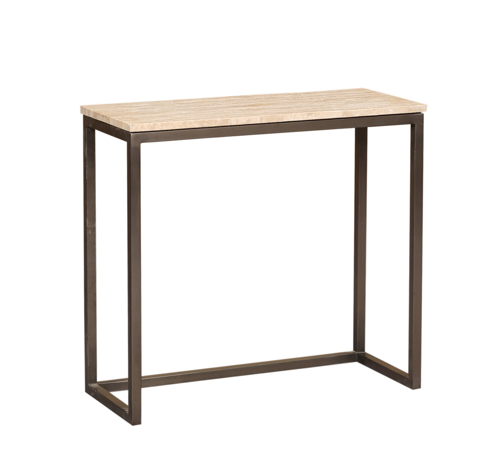 PTMD Zoah Black Travertine rechthoekige bijzettafel SV3