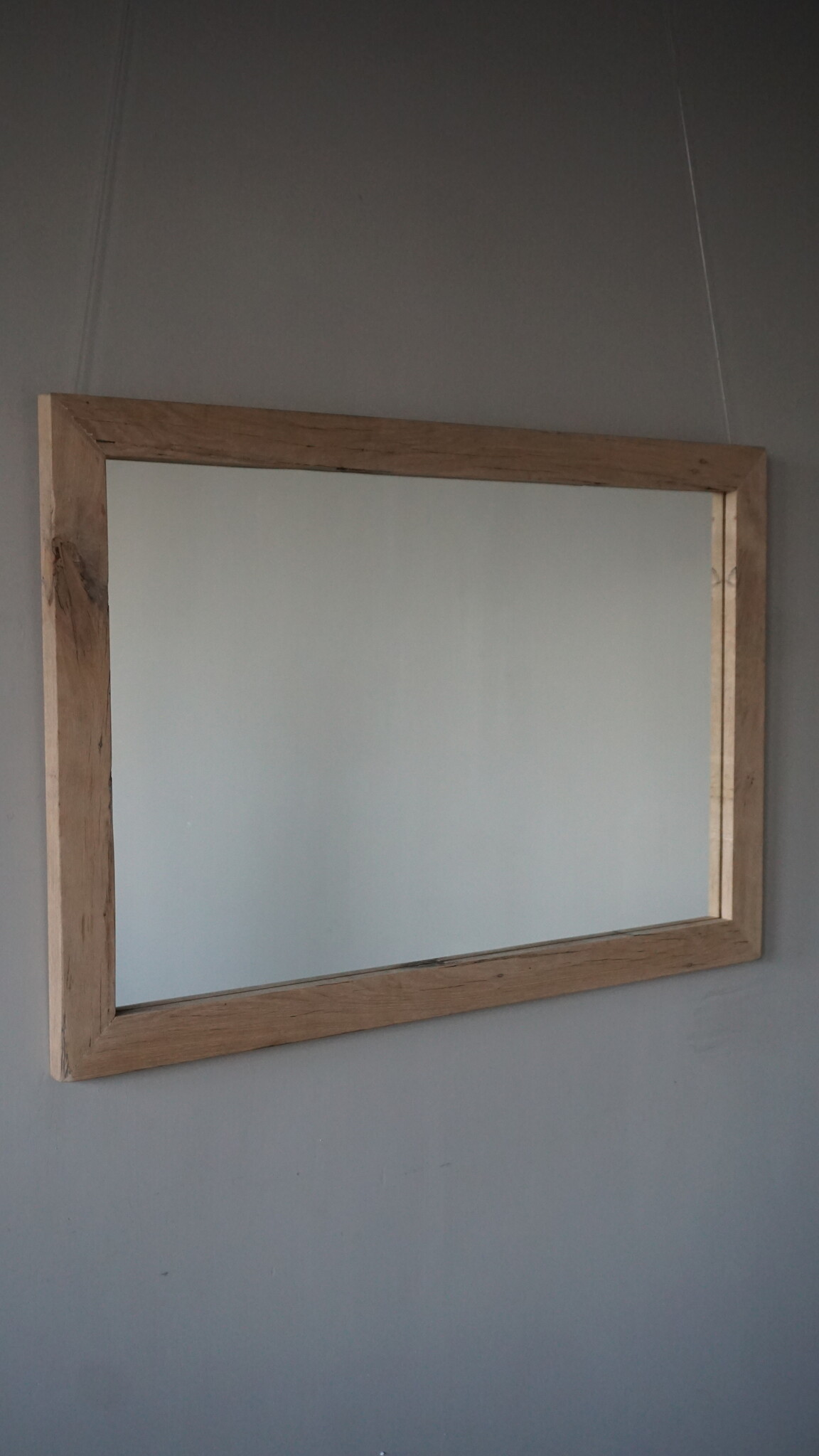 Rene Houtman Spiegel Geert | Oud Eiken Geschaafd | H80 x B120 cm