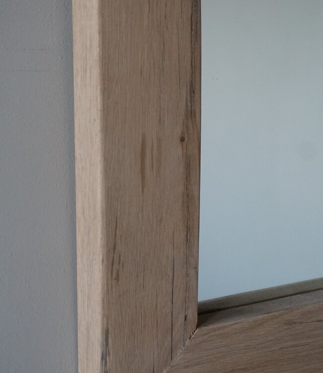Rene Houtman Spiegel Geert | Oud Eiken Geschaafd | H80 x B120 cm