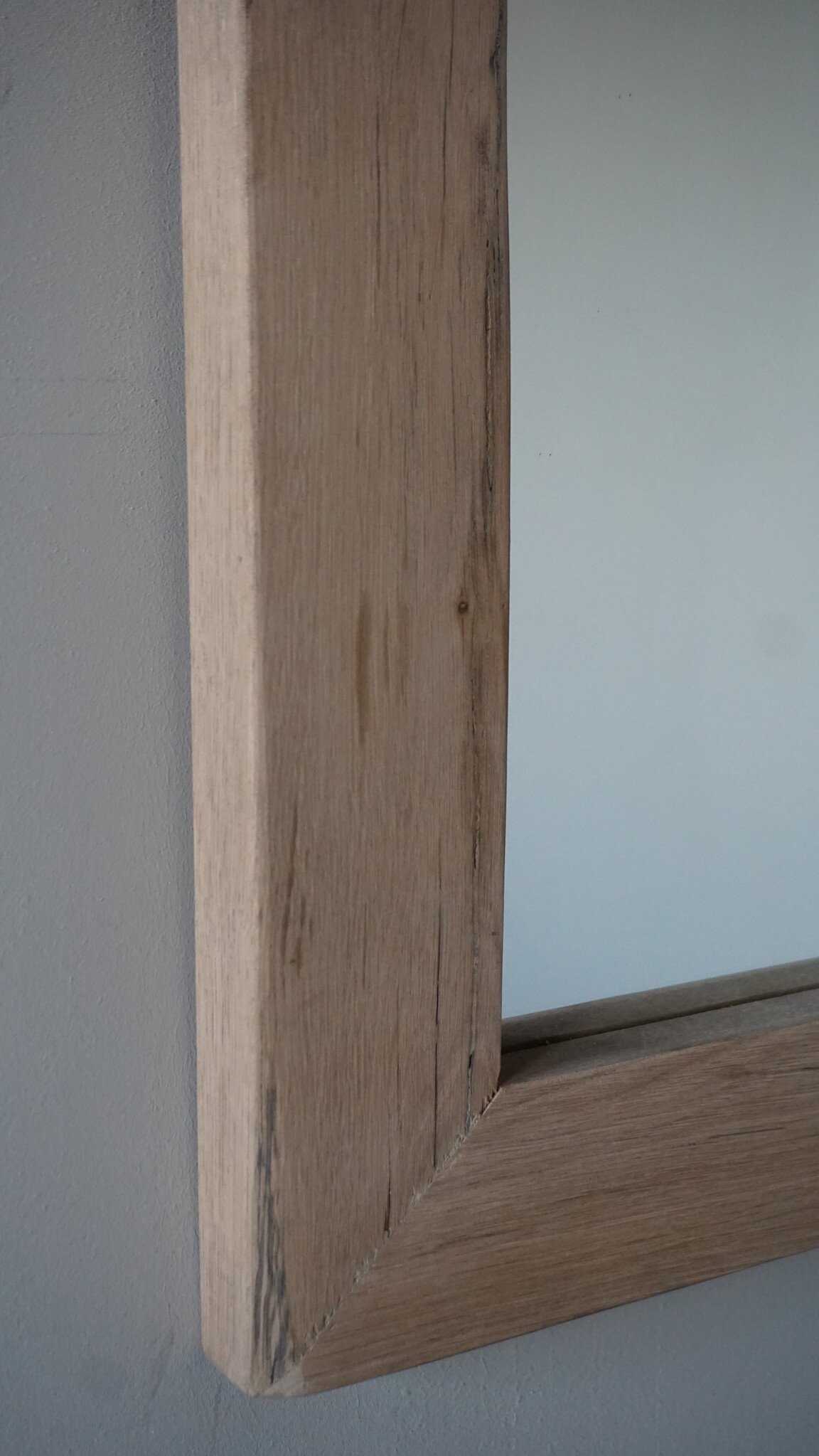 Rene Houtman Spiegel Geert | Oud Eiken Geschaafd | H80 x B120 cm