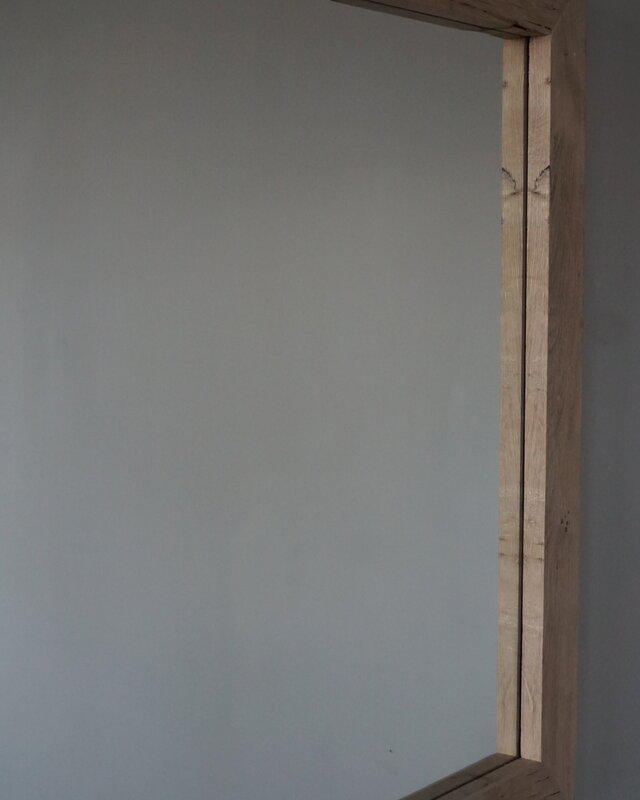 Rene Houtman Spiegel Geert | Oud Eiken Geschaafd | H80 x B120 cm