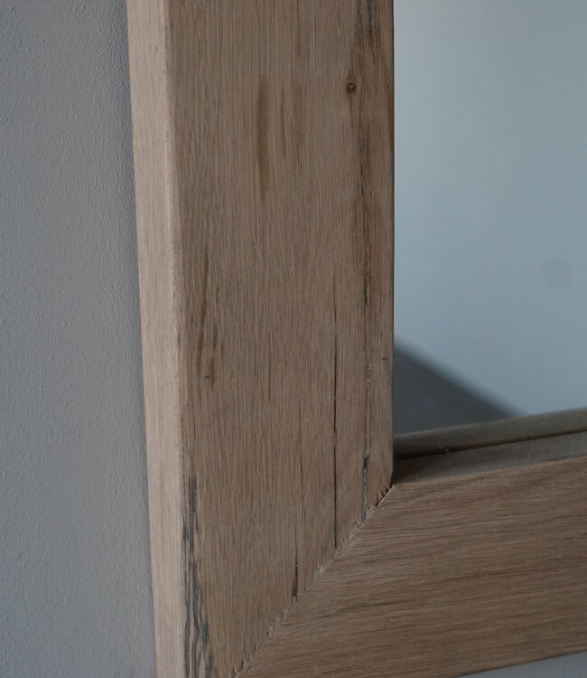Rene Houtman Spiegel Geert | Oud Eiken Geschaafd | H80 x B120 cm
