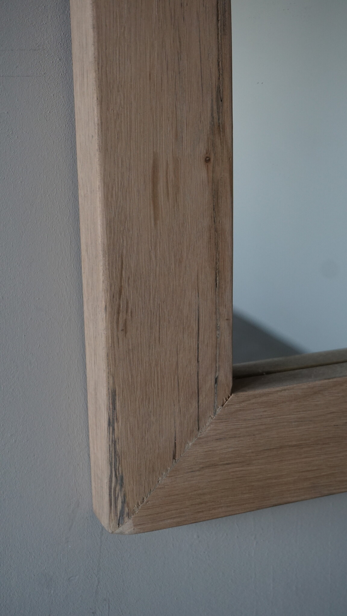 Rene Houtman Spiegel Geert | Oud Eiken Geschaafd | H80 x B120 cm