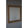 Spiegel Geke | Oud Eiken Geschaafd | H70 x B70 cm