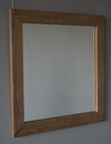 Rene Houtman Spiegel Geke | Oud Eiken Geschaafd | H70 x B70 cm