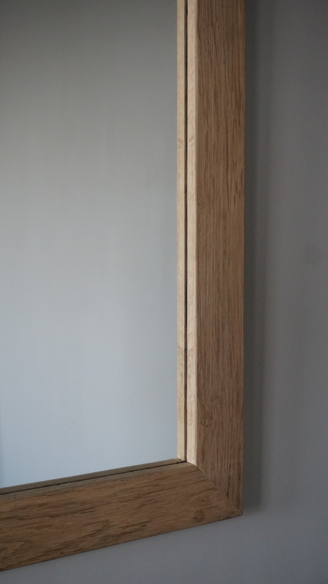 Rene Houtman Spiegel Geke | Oud Eiken Geschaafd | H70 x B70 cm