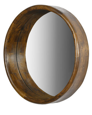 Brix Demy Spiegel Rond Mangohout ?80 cm