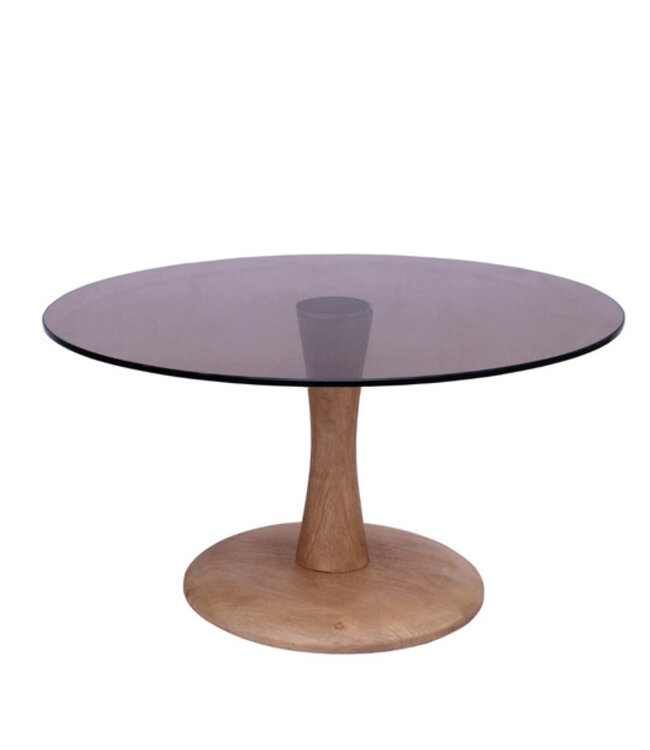 Brix Faye Salontafel Almond Rookglas H38xØ75 cm