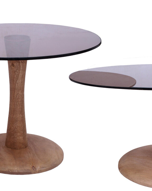 Brix Faye Salontafel Almond Rookglas H45x?60 cm